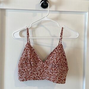 LULU’S burnt orange floral bralette